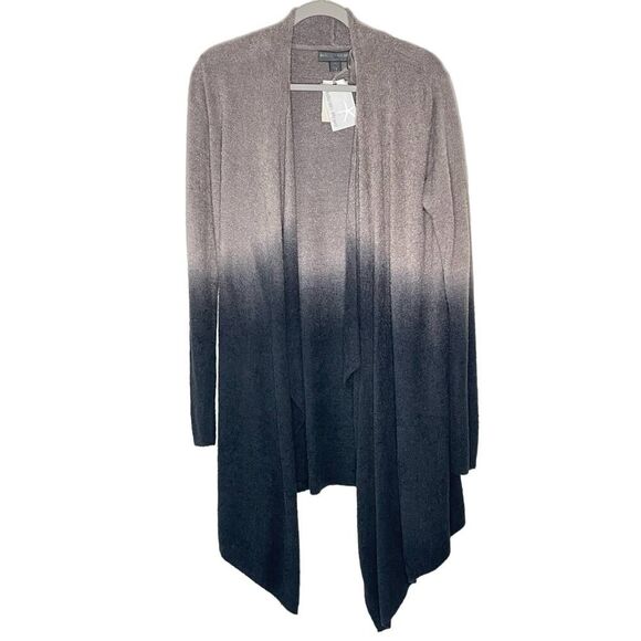 NWT Barefoot Dreams Pewter/Midnight Open Front Cardigan Ombre L/XL #SS - Picture 1 of 9